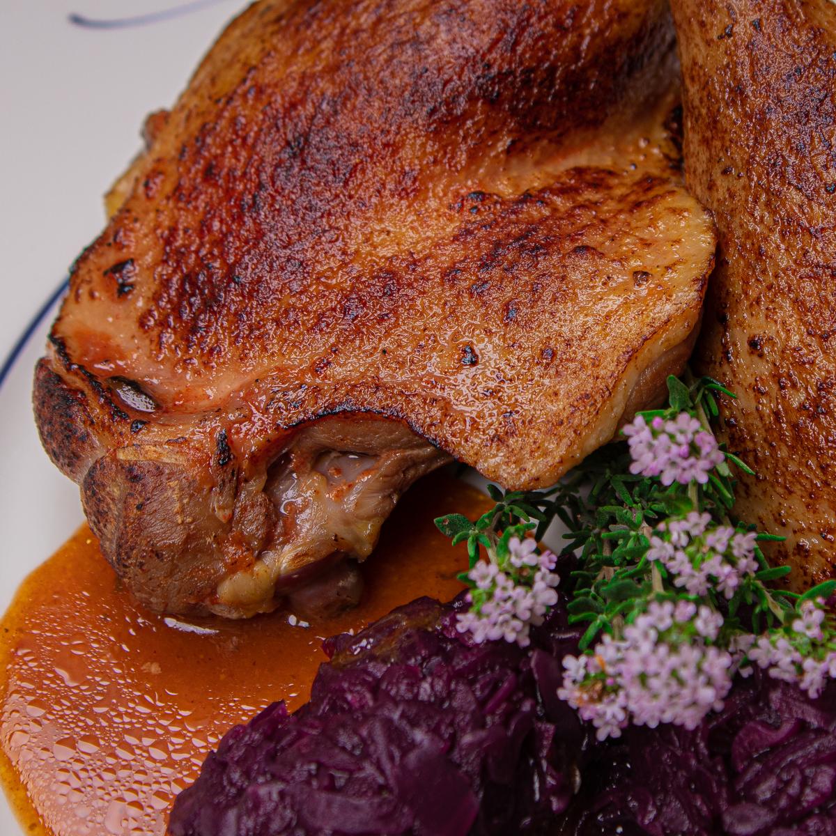 Lattenalm - Entenkeule sous vide mit Soße 1110g - 2 x Entenkeule a‘ ca. 550 g
