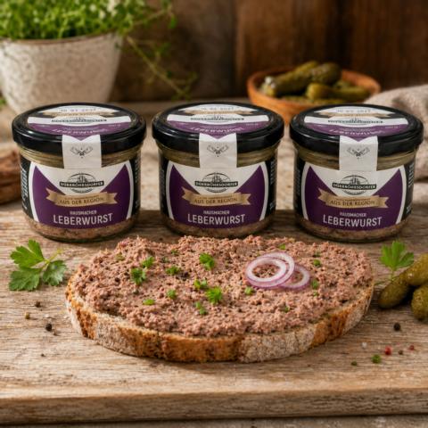 Hausmacher Leberwurst im Glas 3x160g