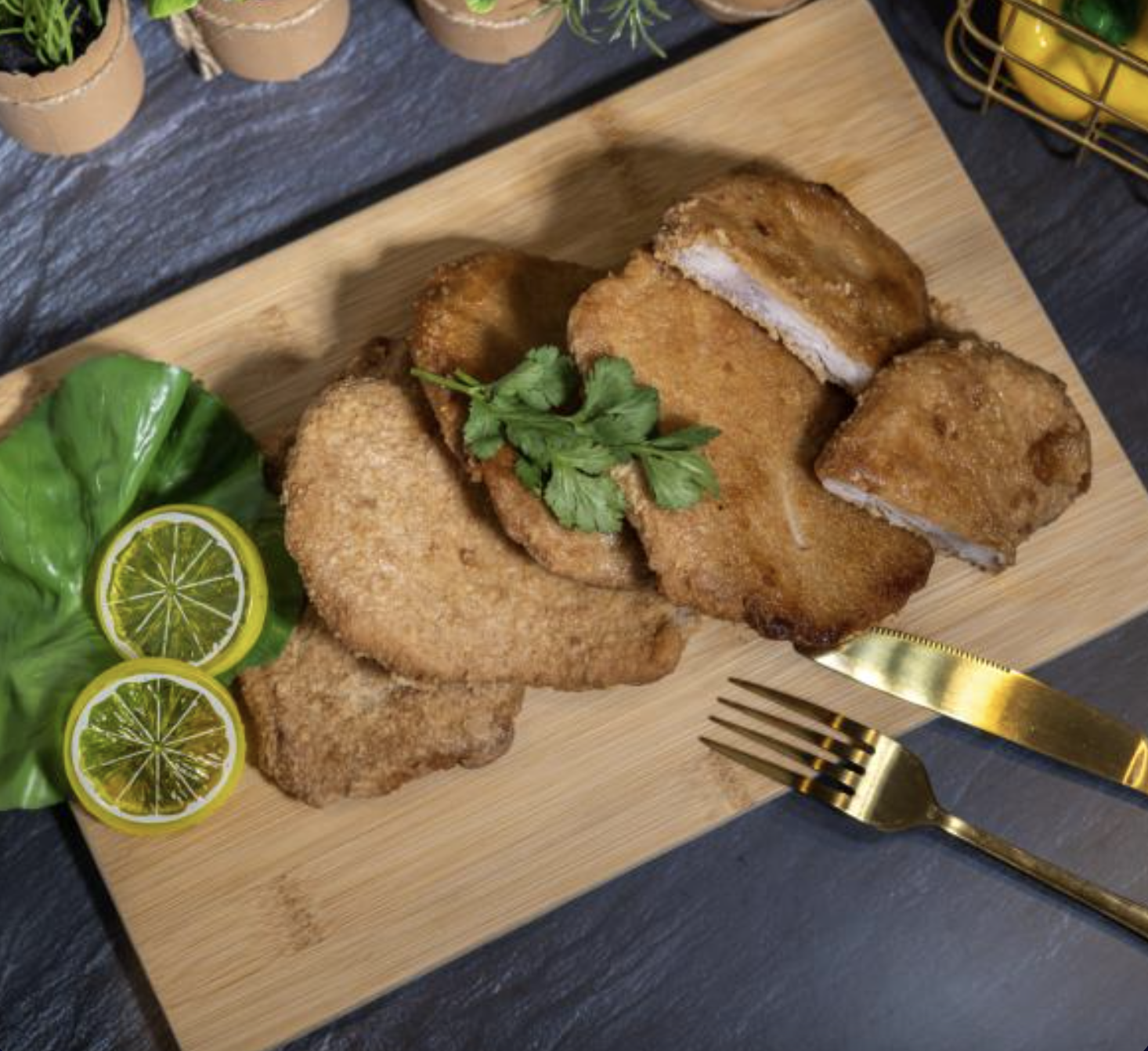 Schweineschnitzel  paniert gebraten 800 g