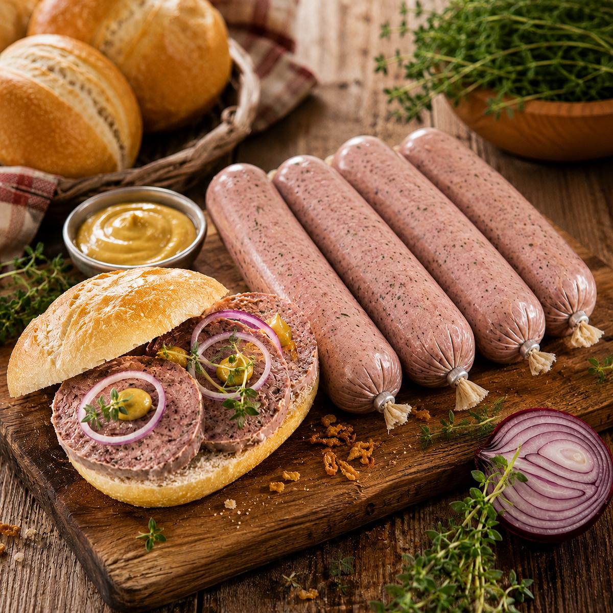 Hausmacher Leberwurst (salzreduziert) 4x200g