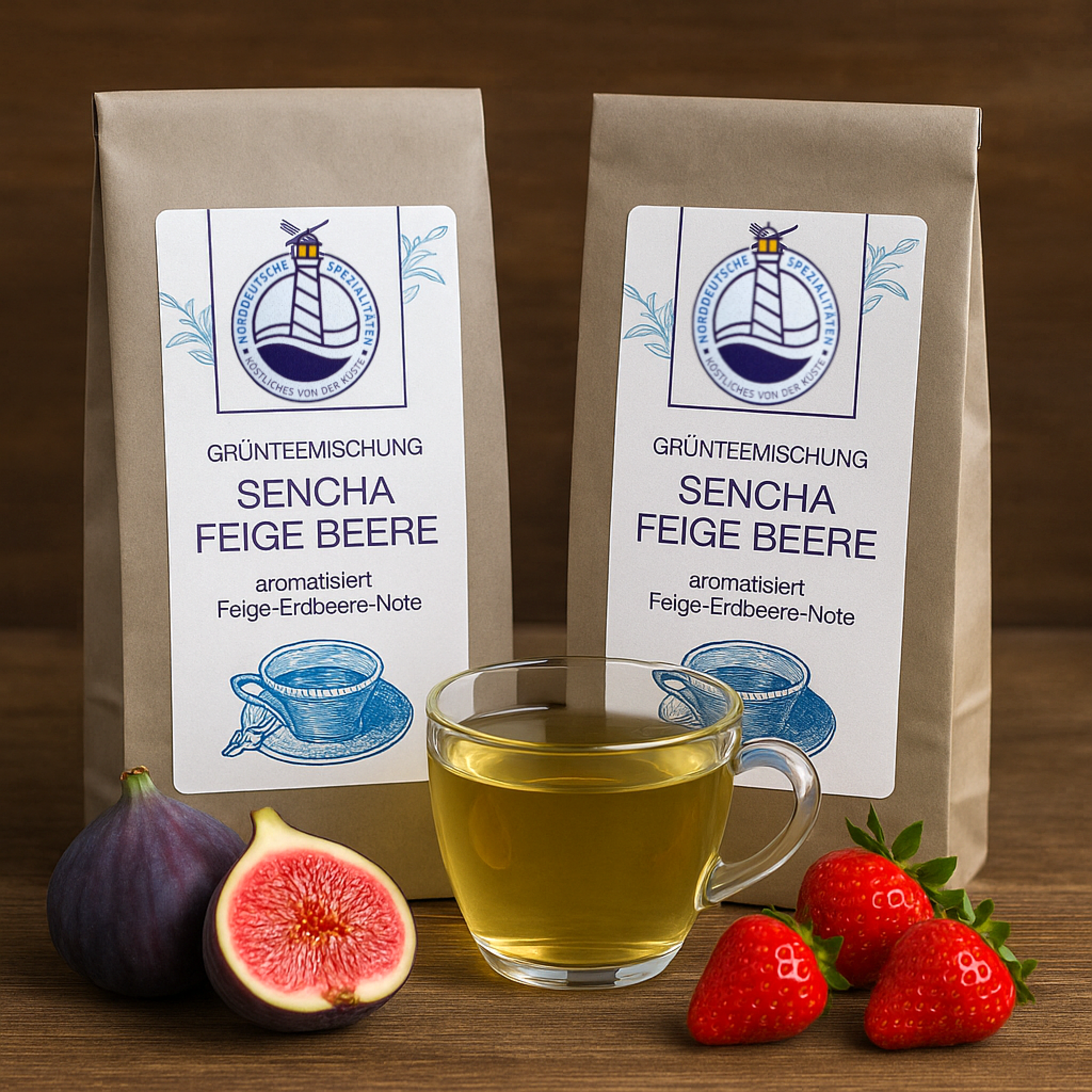 Grünteeemischung "Sencha Feige Beere" 2x100g