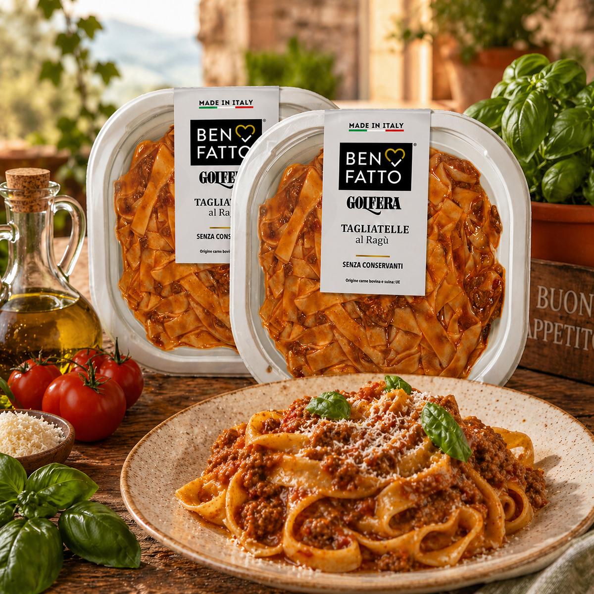 Tagliatelle mit Bolongnesesoße 2x200g