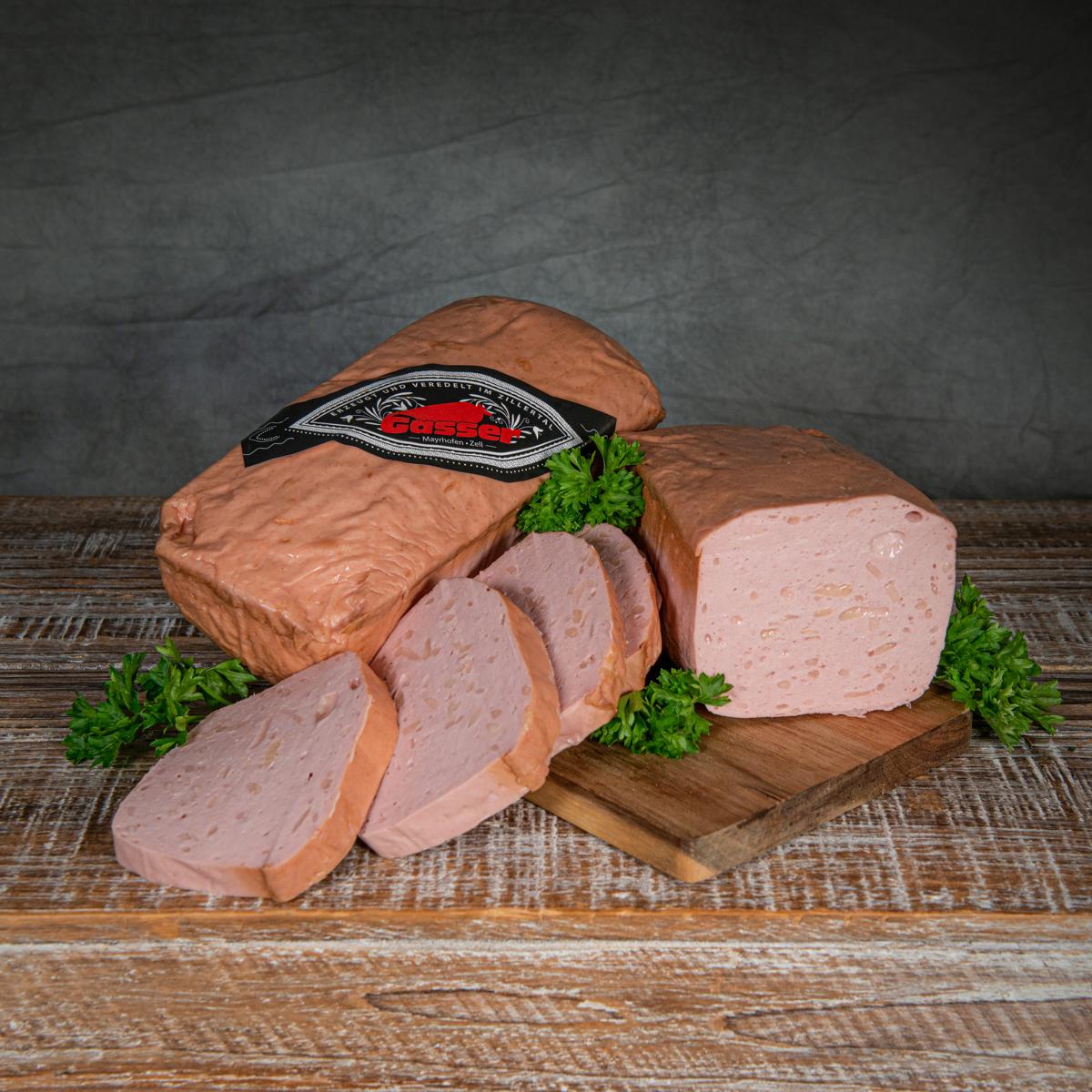 Holzofenfleischkäse Bergkäse