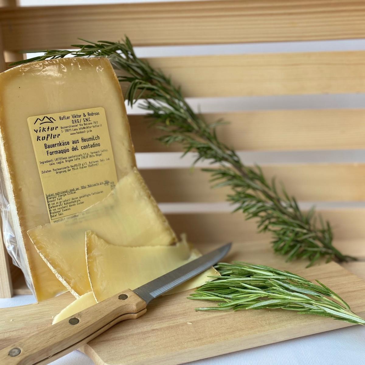 Südtiroler Bauernkäse aus Heumilch 700g