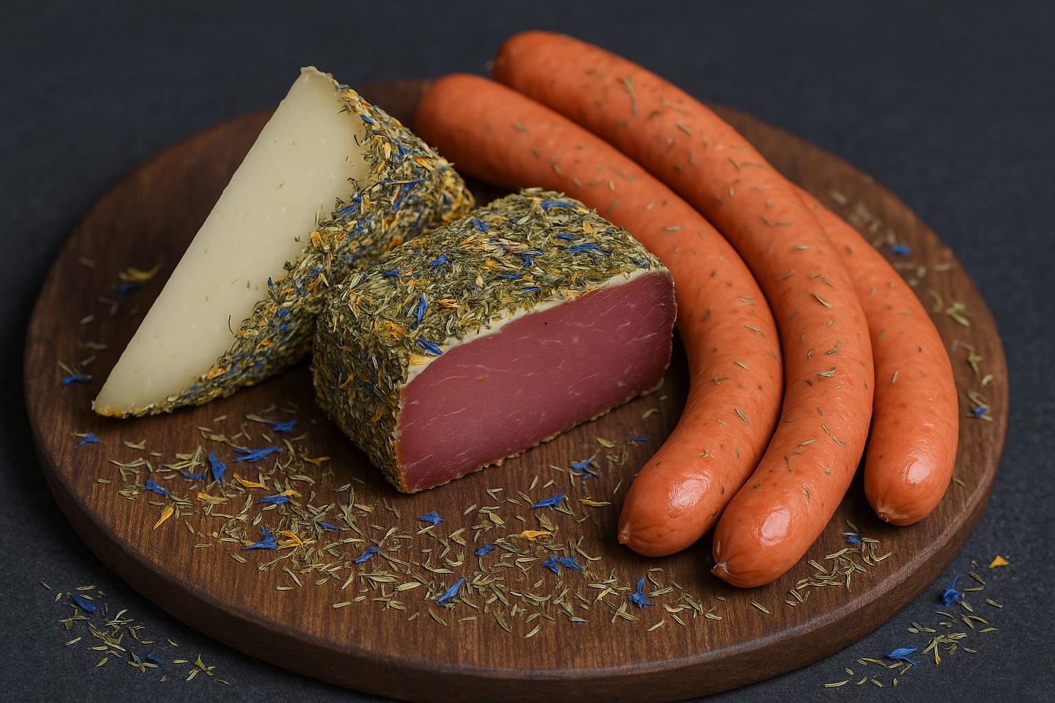 Das Beste aus der Heublume / Heublumen- Bratwurst, -Speck, -Käse