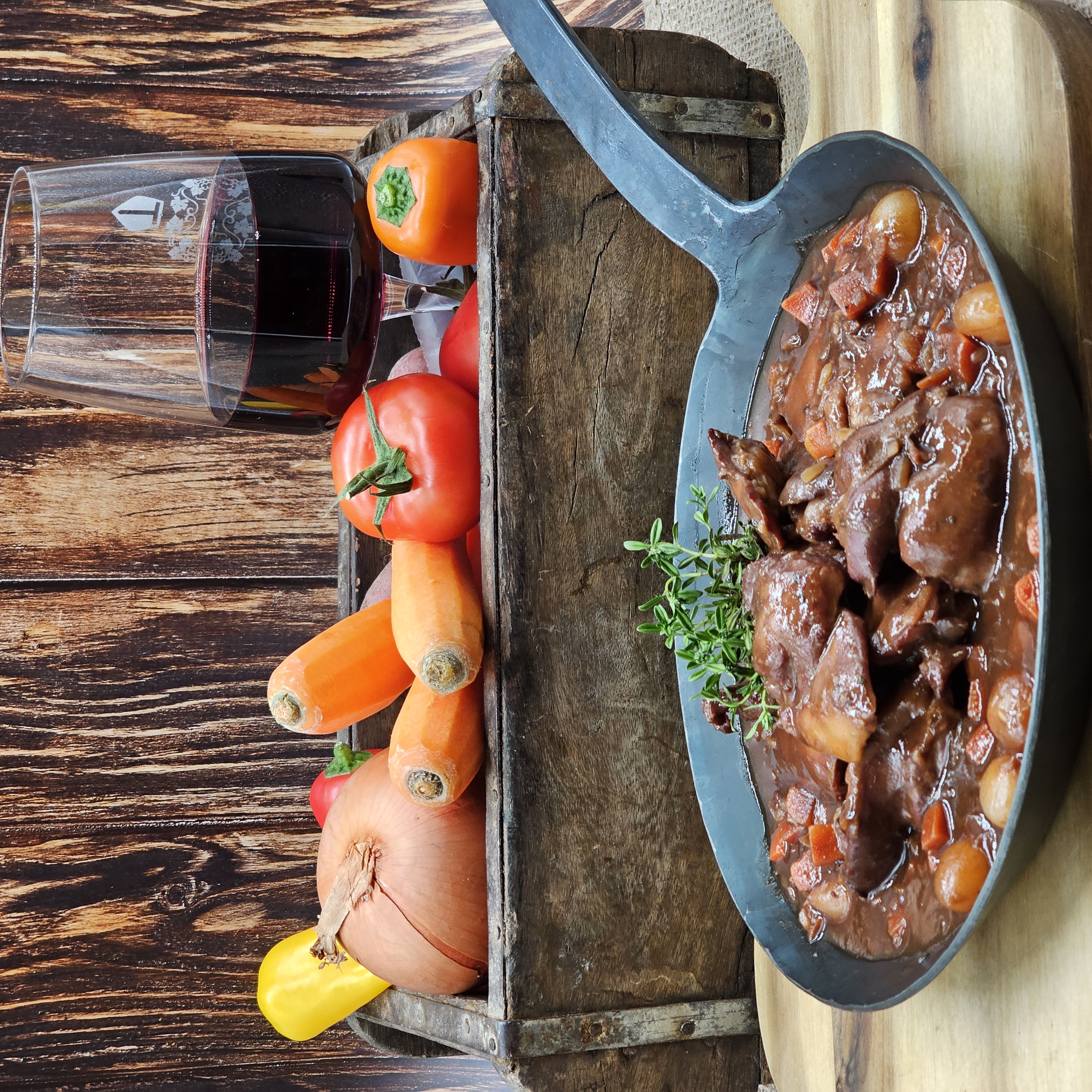 Coq au Vin sous vide 800g