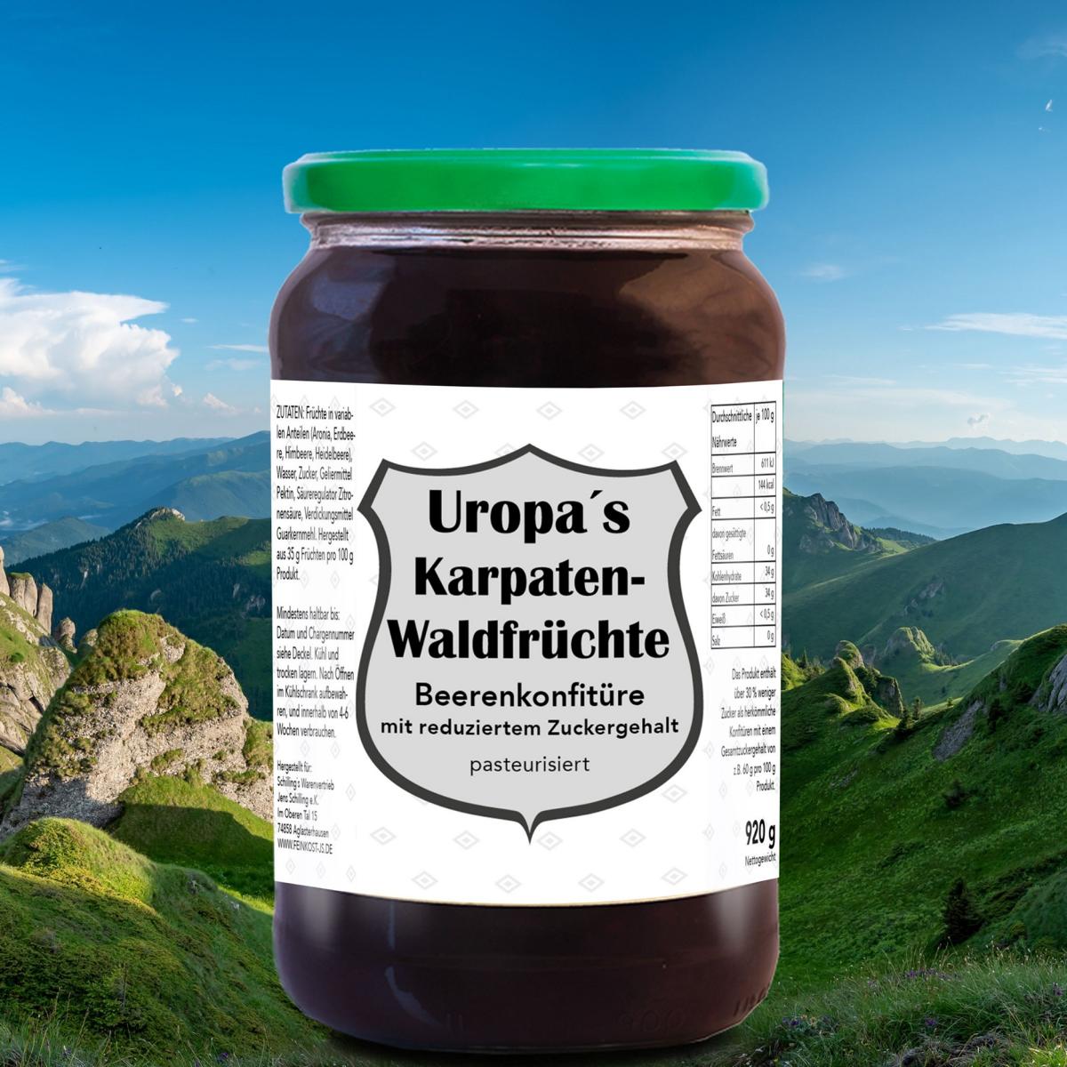 Uropas Konfitürenpot "Waldfrüchte" 920g