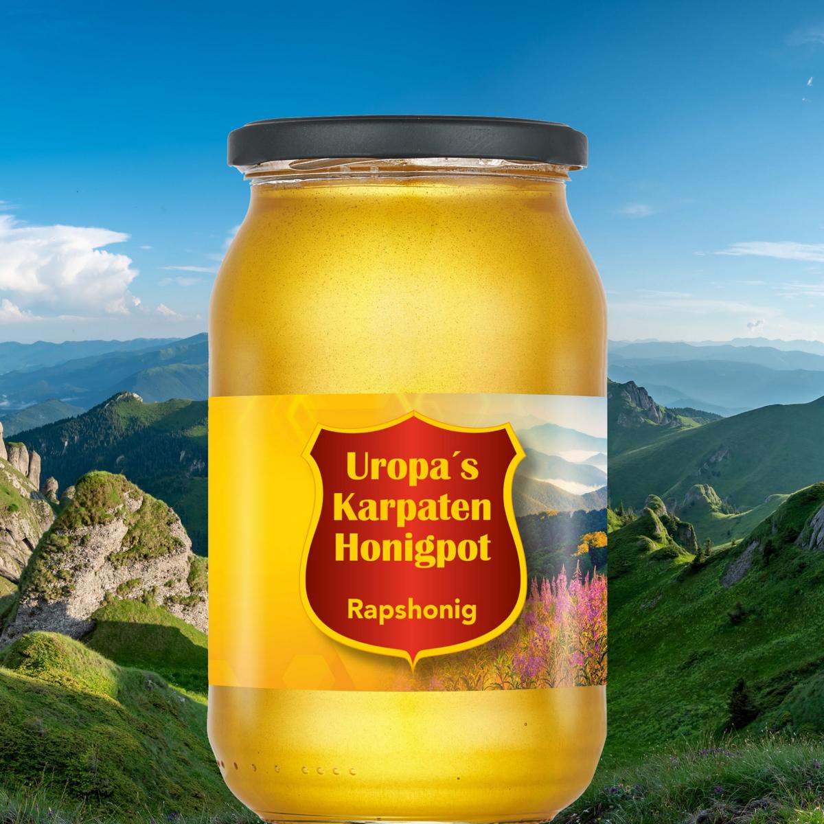 Uropas Karpaten Rapshonigpot 1200g
