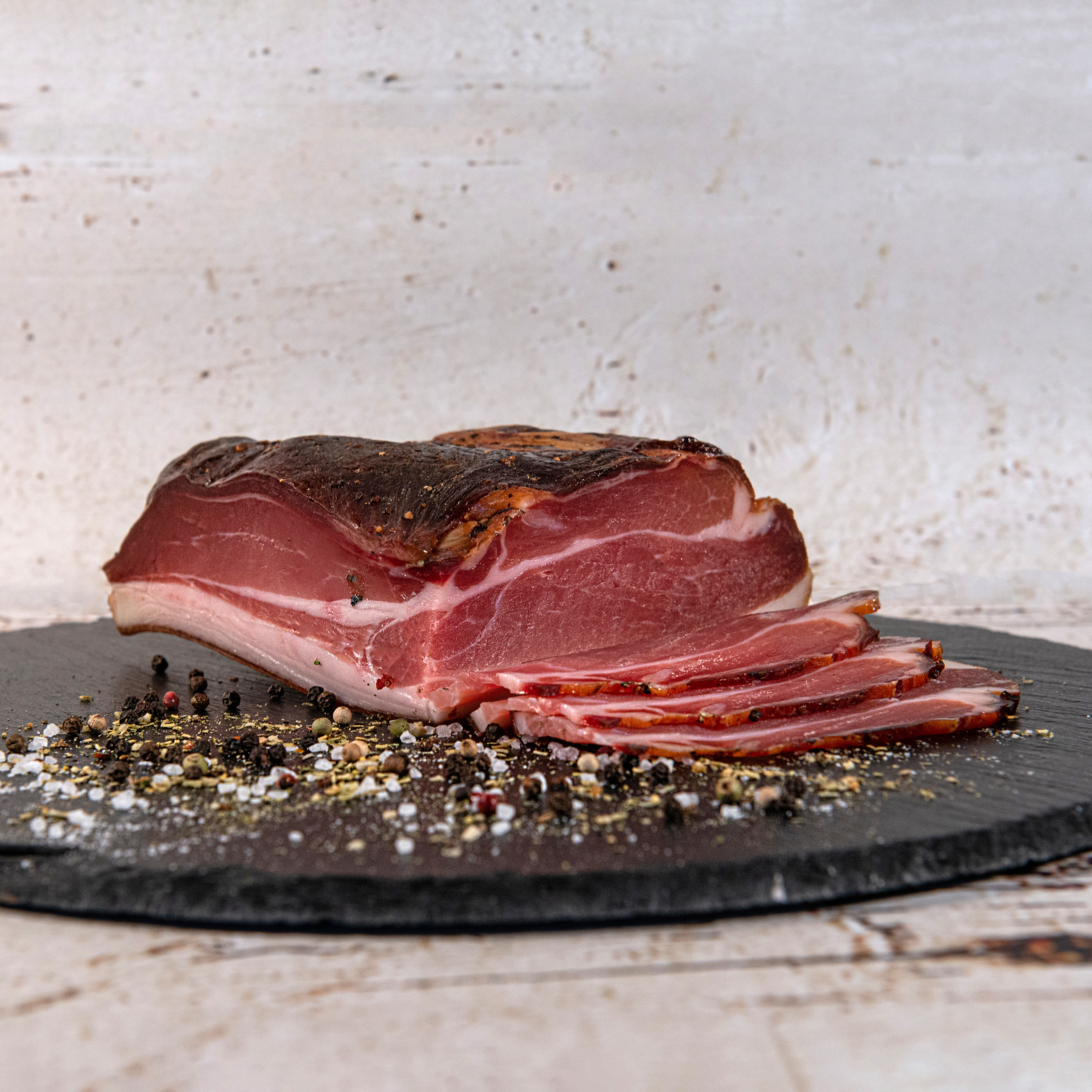 Südtiroler Almschinken Premium mit Kräutern 900g