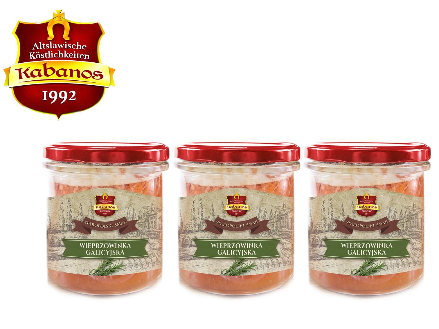 Galizische Pastete - Set bestehend aus: 3x 280g – 840g