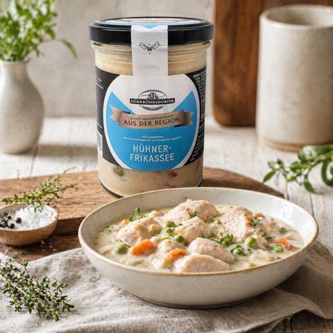 Hühnerfrikassee im Glas 400g
