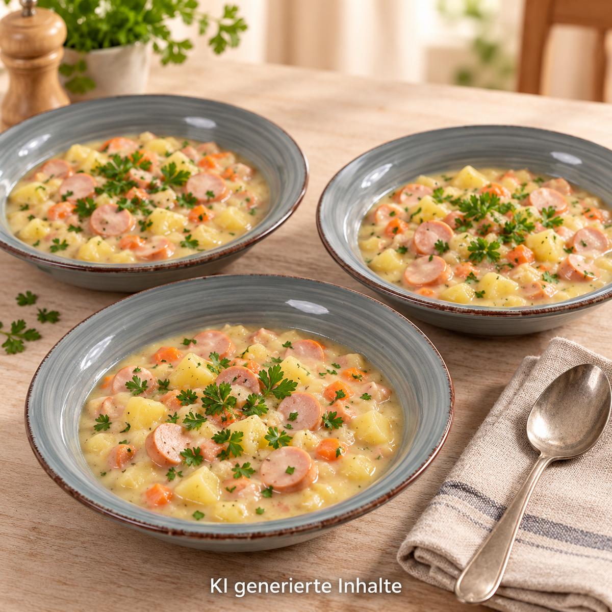 Sächs. Kartoffelsuppe mit Würstchen 3x400g