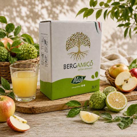 Succo di Bergamotto e Mela: Bergamotten-Apfelsaft 3 Liter