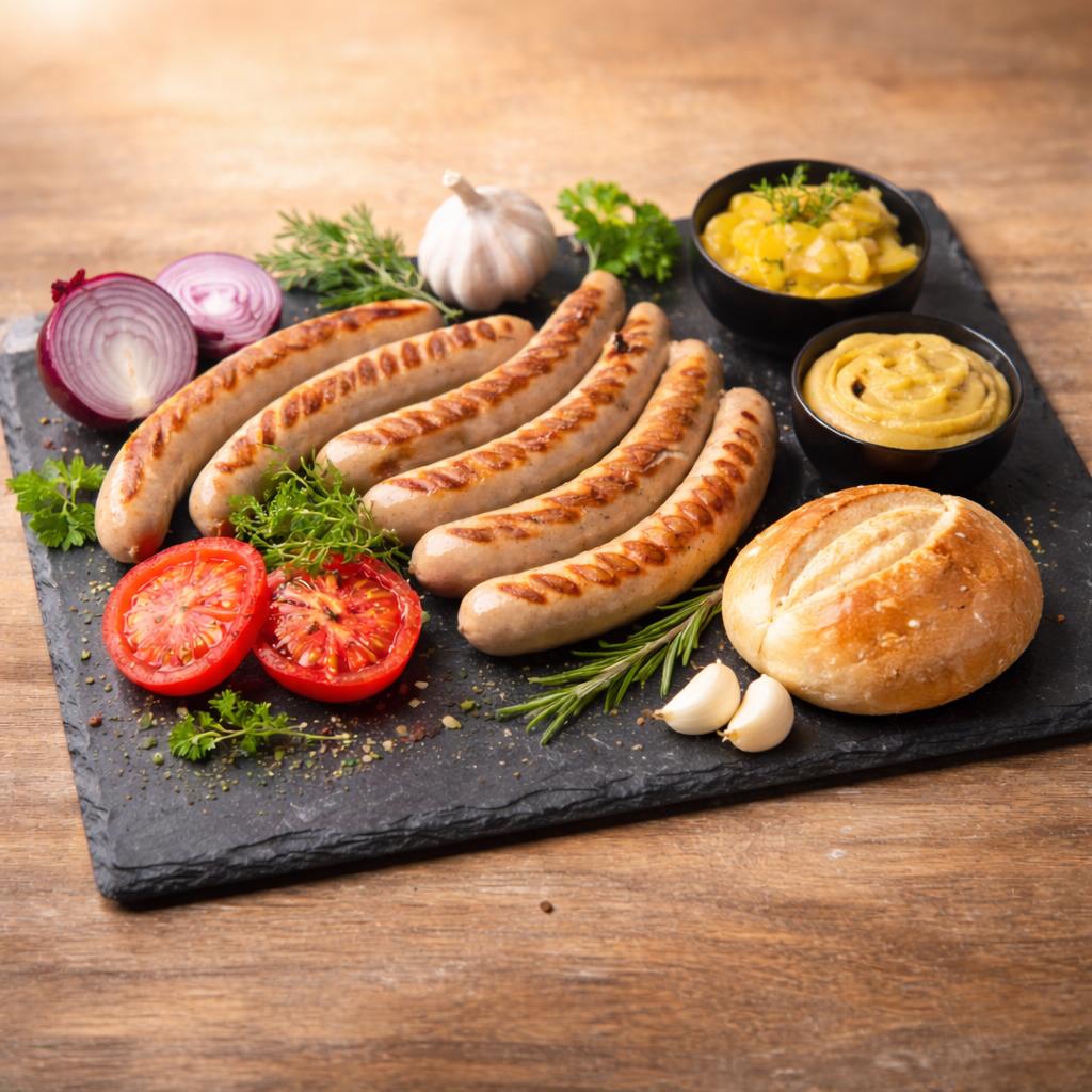 Knoblauch-Zwiebelbratwurst 6x120g