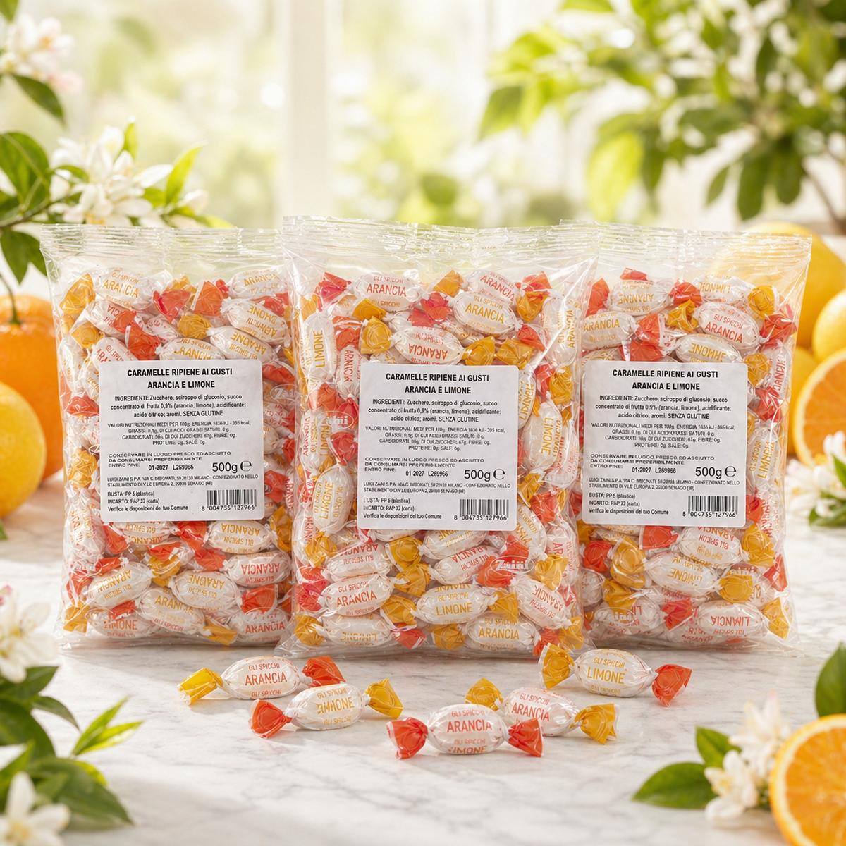 Bonbons Orange und Zitronen Mix 3x500g 