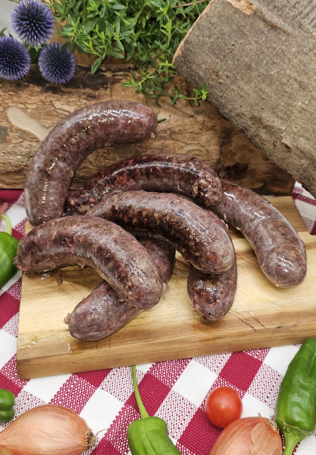 Blutwurst mit Räucherspeck 800g