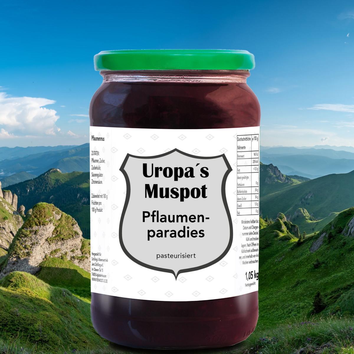 Uropas Muspot "Pflaumenparadies" 1050g