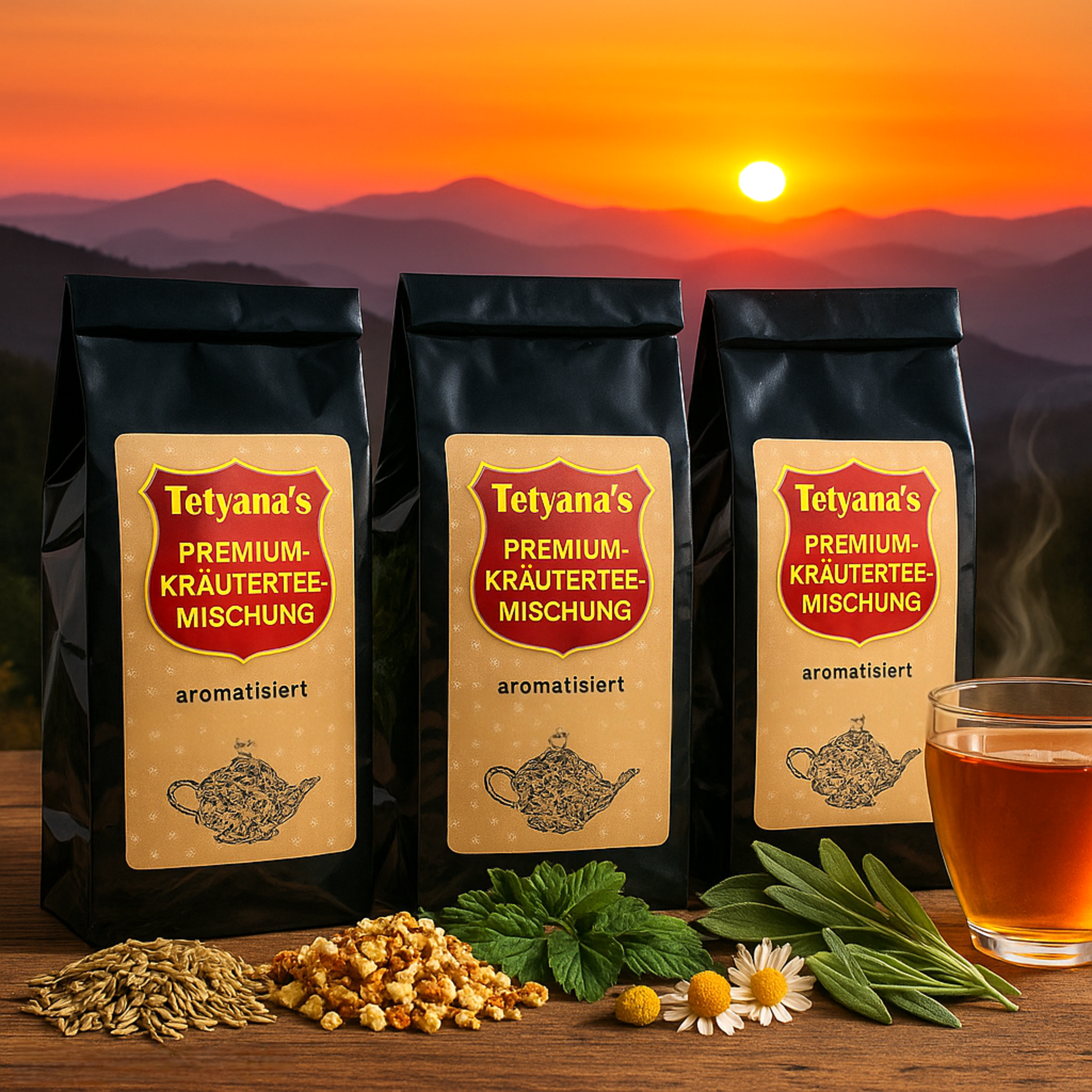 Tetyana´s Bergkräuter Premium-Tee 3x100g