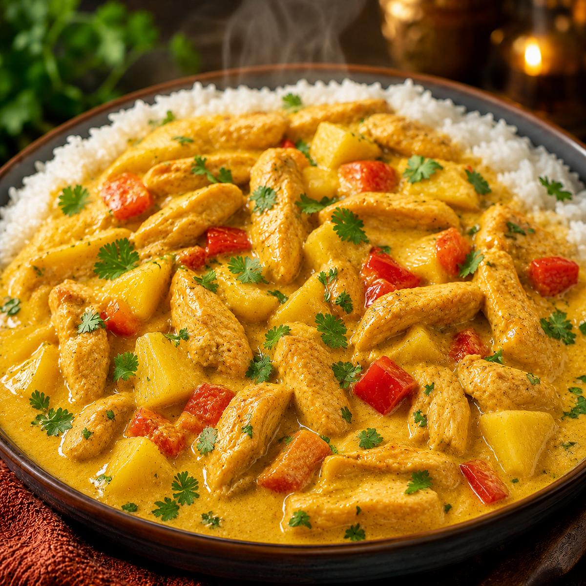 Fruchtiges Hähnchencurry 800g