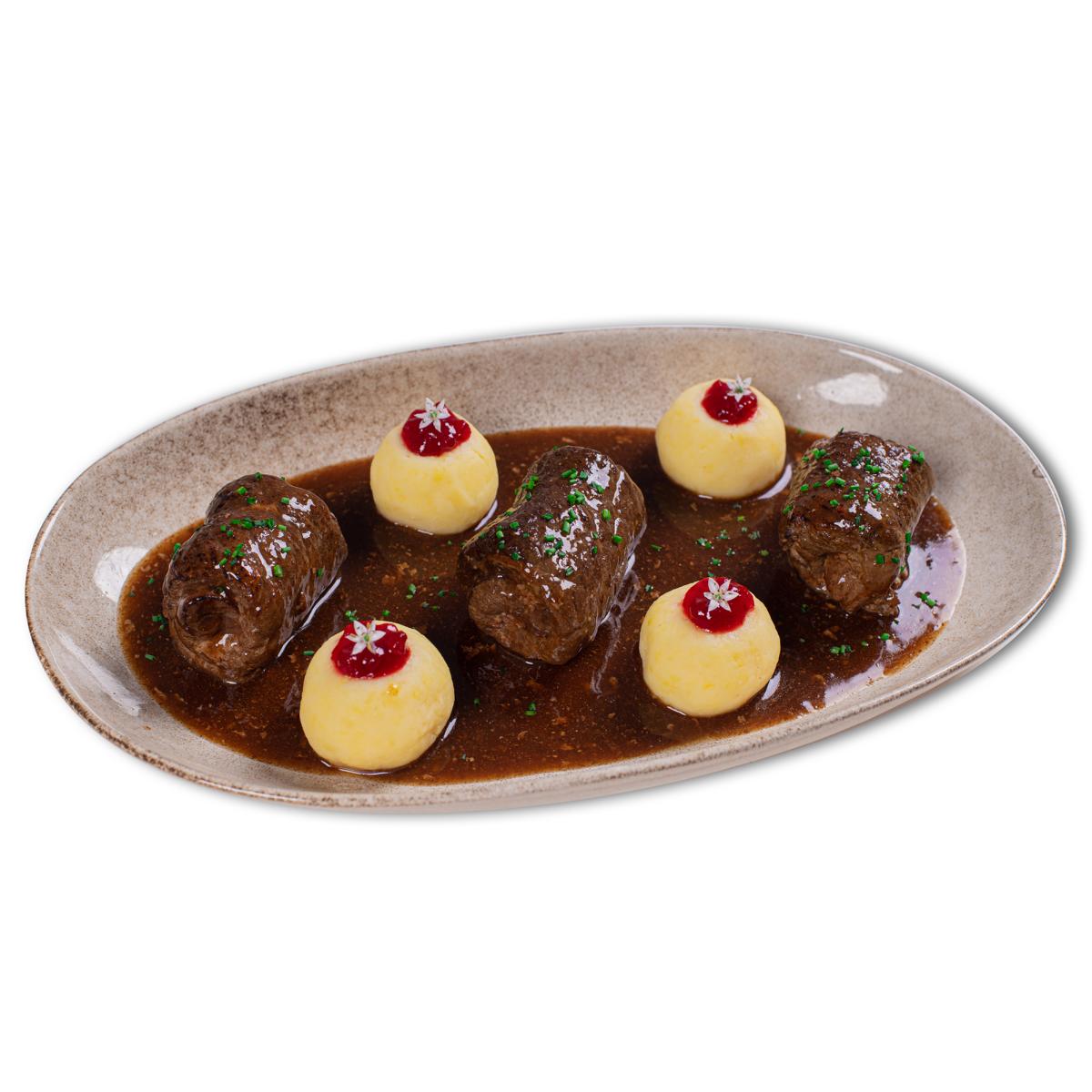 Sächsische Rinderroulade in Soße