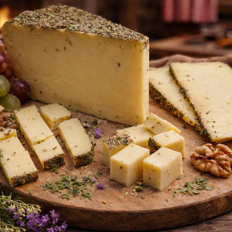 Allgäuer Heumilchkäse mit Bergkräuter 500g