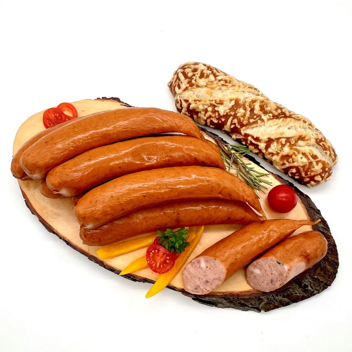 Krakauer im Schweinedarm 800g - Set bestehend aus 8x100g