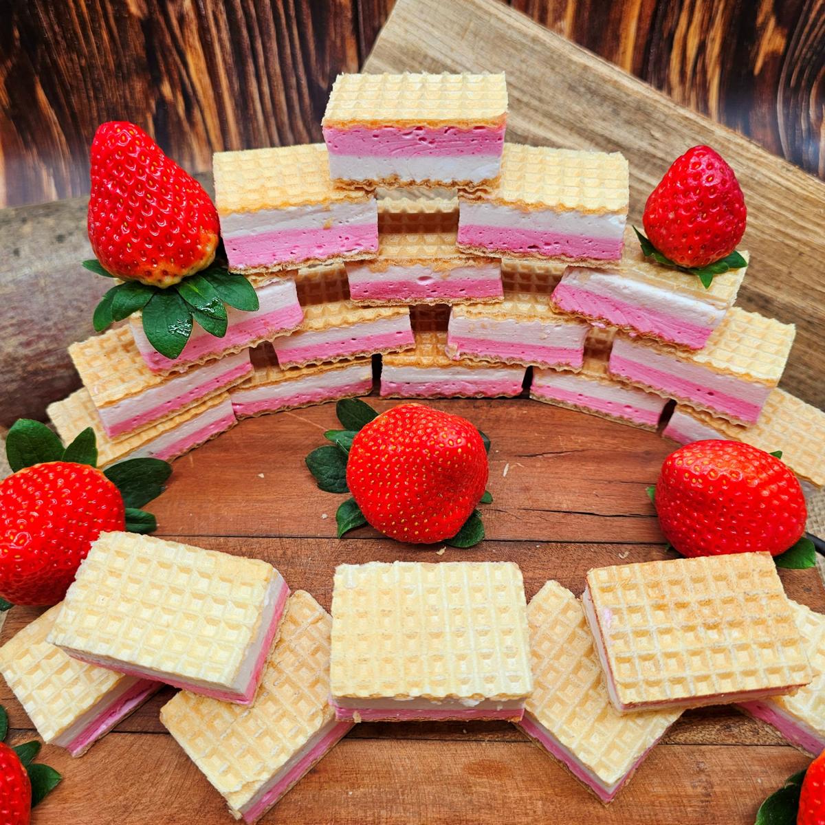 Waffeltörtchen Ondava mit Erbeere 4x150g