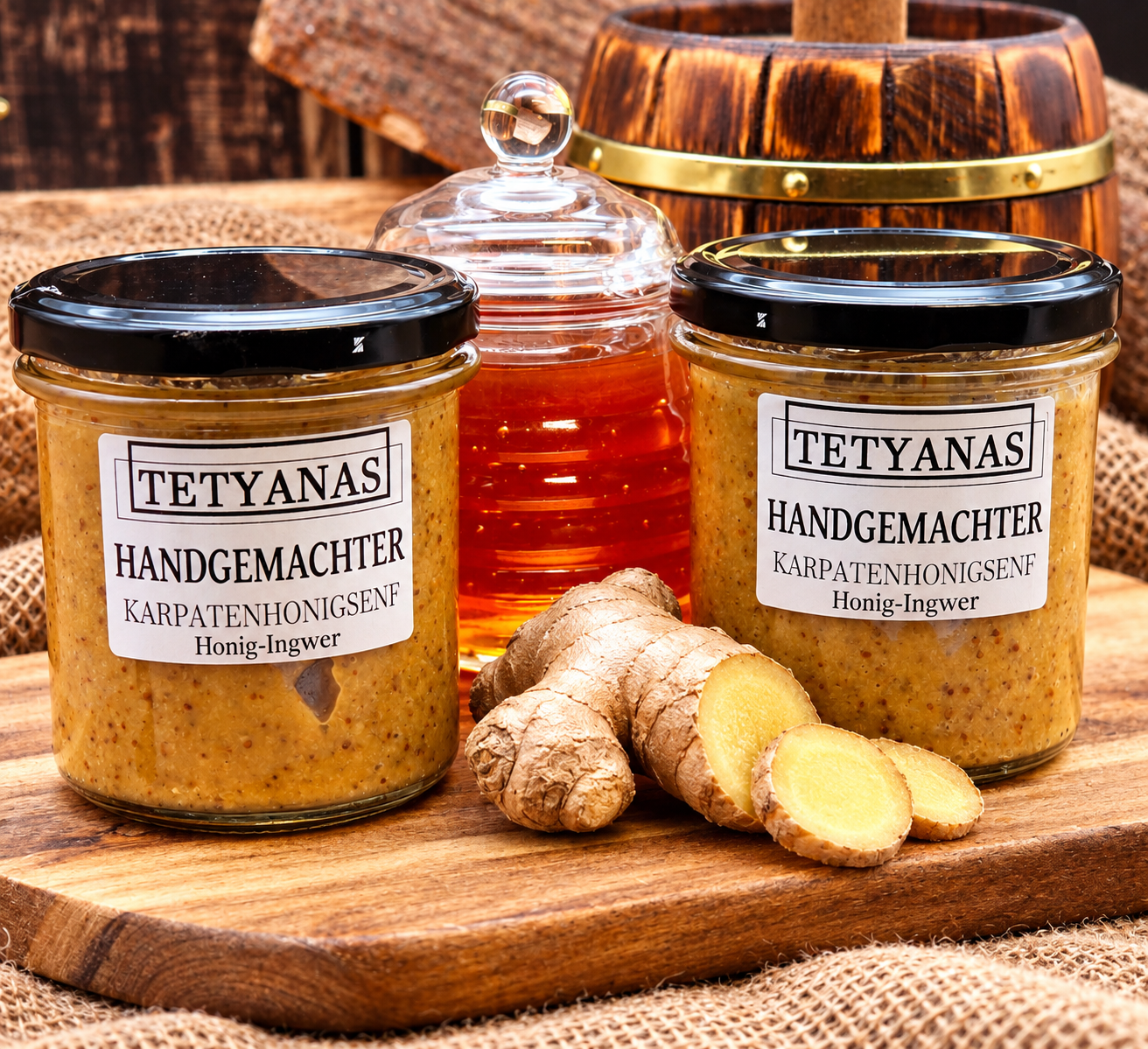 Tetyanas Karpaten Honigsenf 2x340g