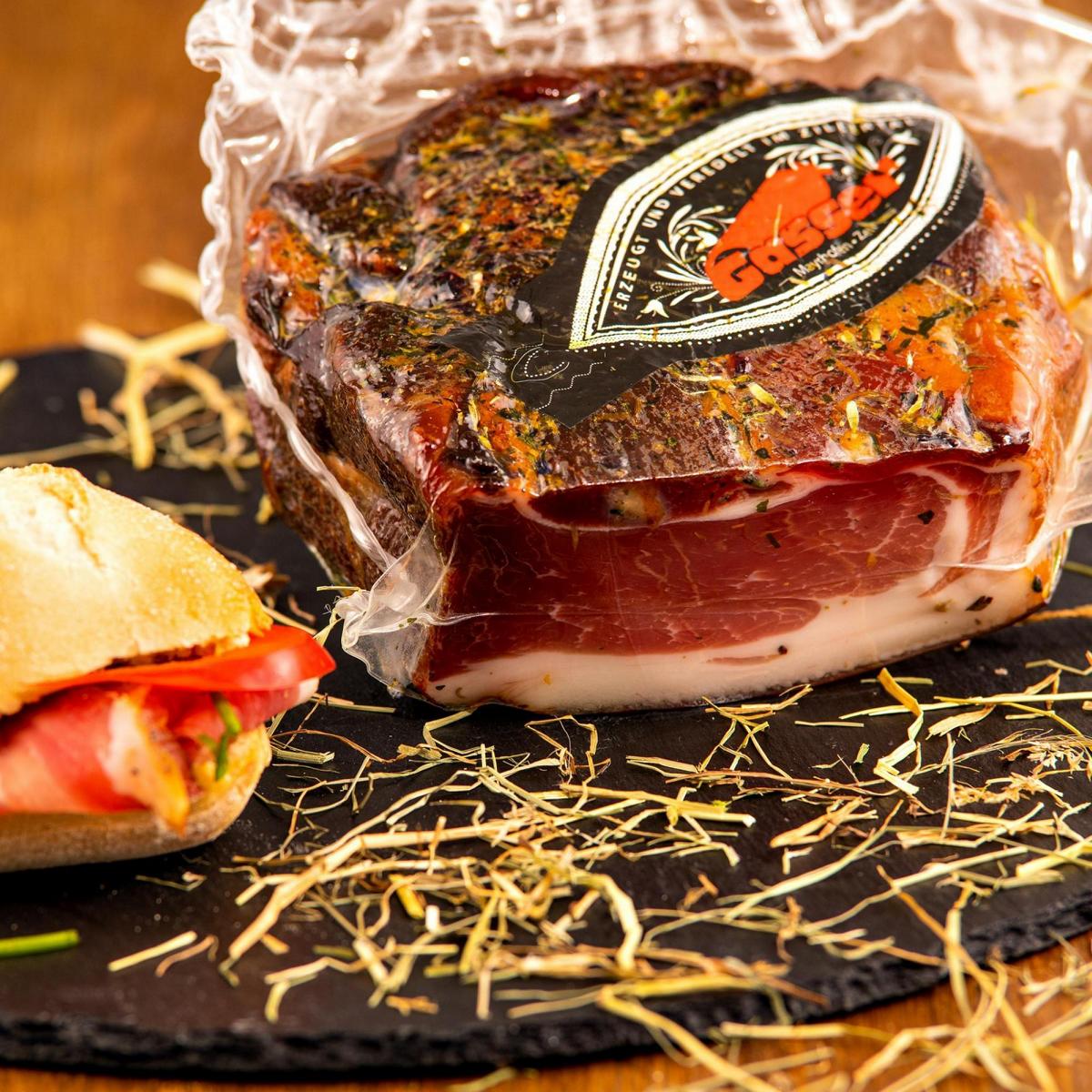 Metzger Gasser´s Heublumenspeck 800g