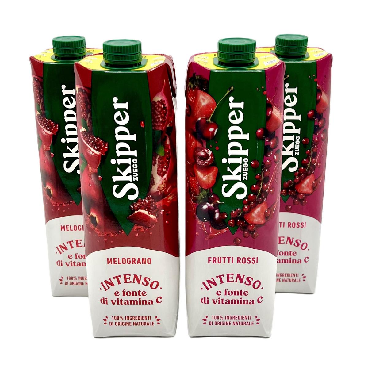 Zuegg Saft Set 1 - 2x Granatapfel 1000ml und 2x Rote Früchte 1000ml