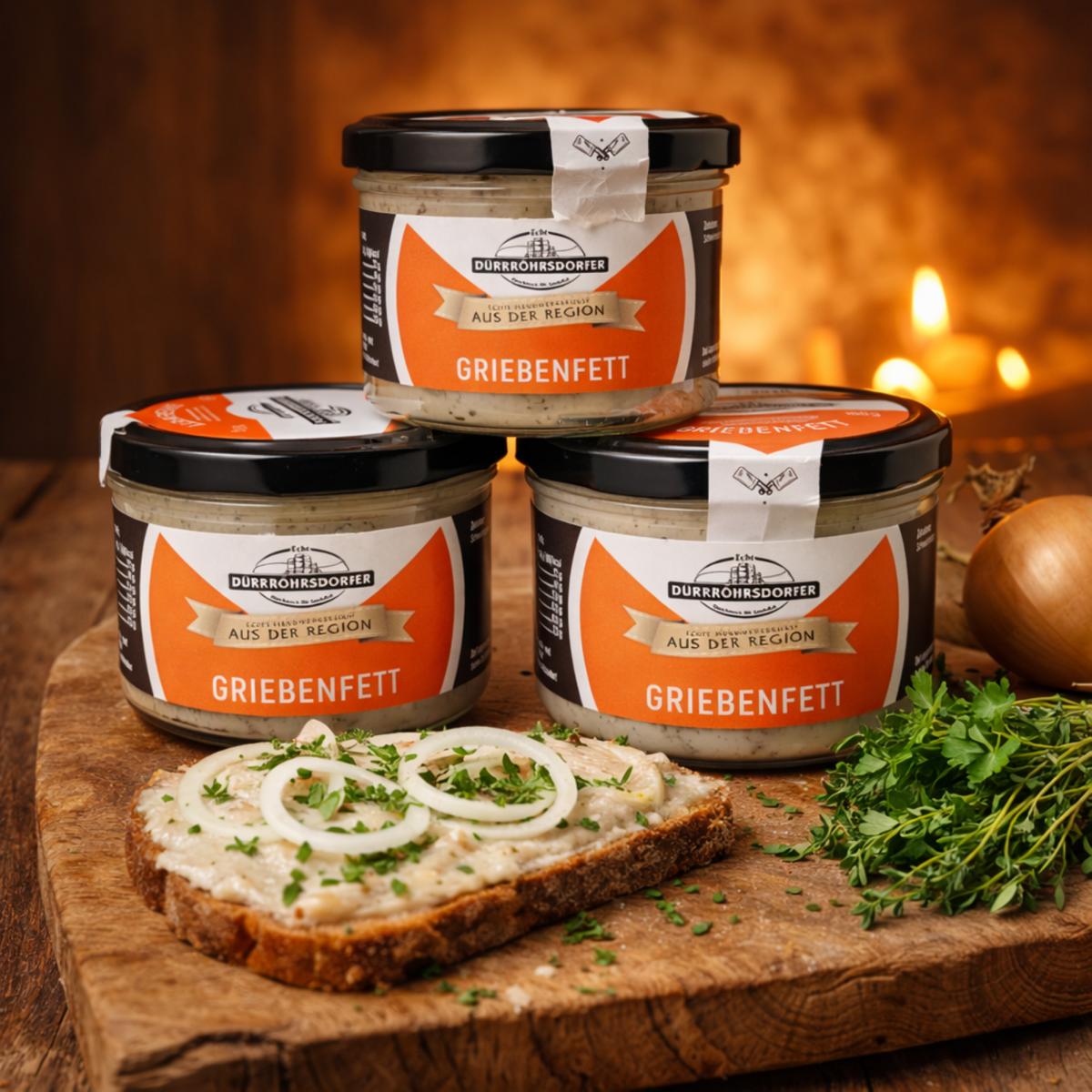 Griebenfett (-Schmalz) 3x160g