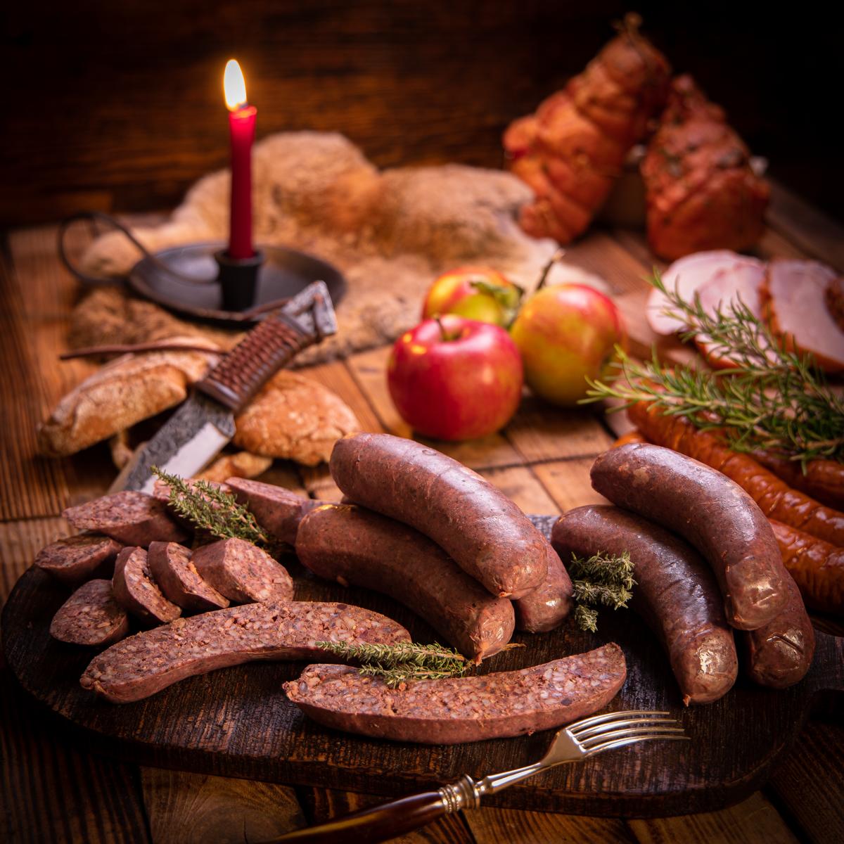 Schlesische Grützwurst - Set bestehend aus: 8 x 125g Grützwurst – 1000g